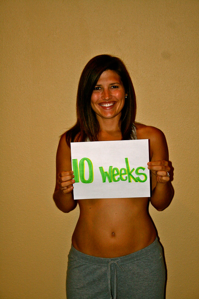 10 week baby bump