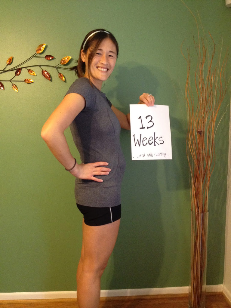 13 week pregnant tummy size