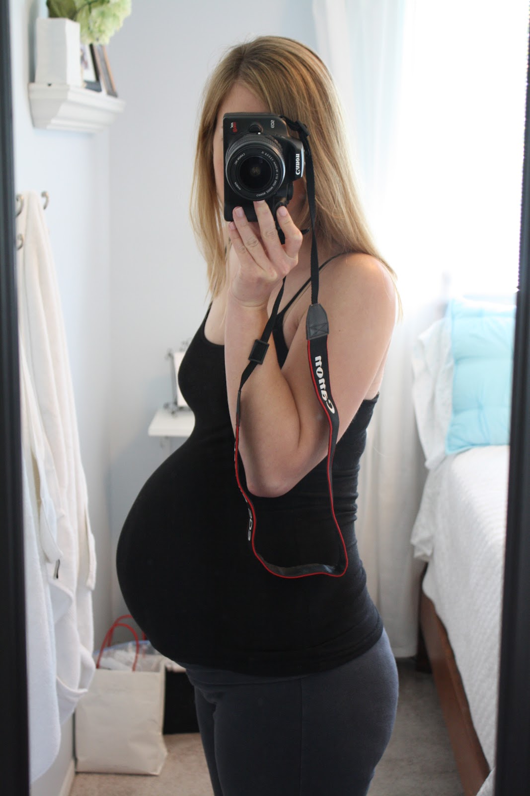 36 week baby bump photo