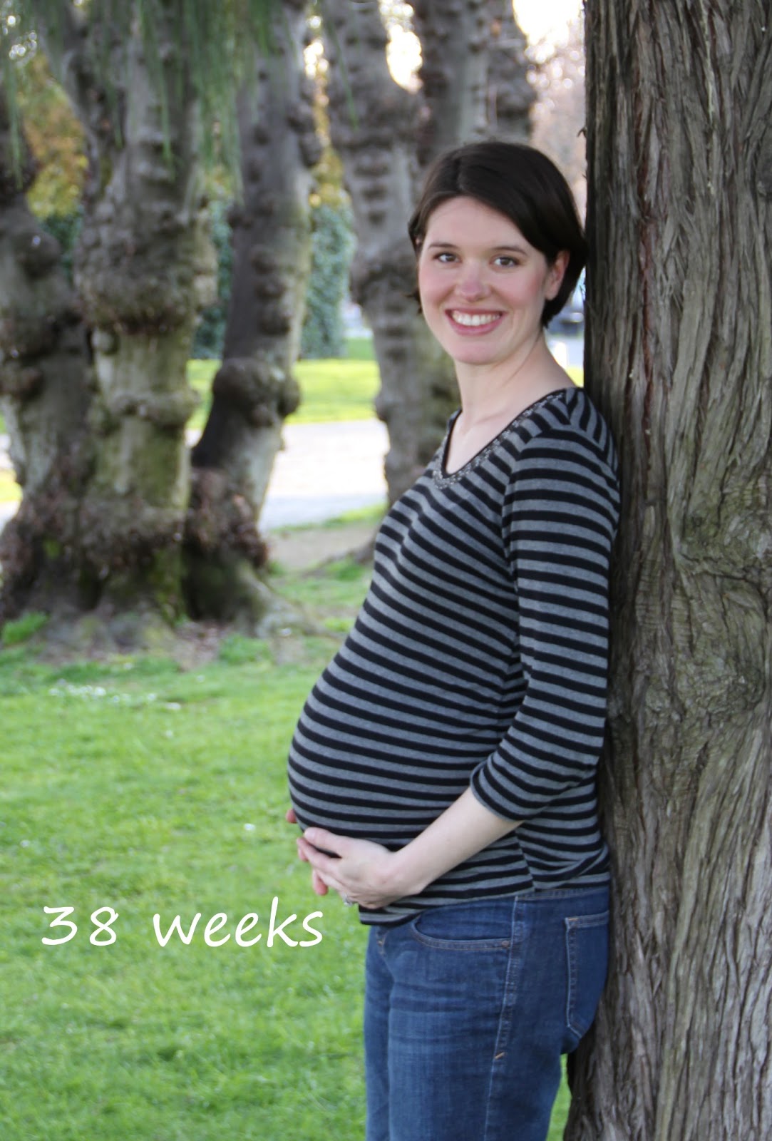 38 week belly bump