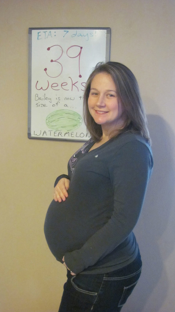 39 week belly