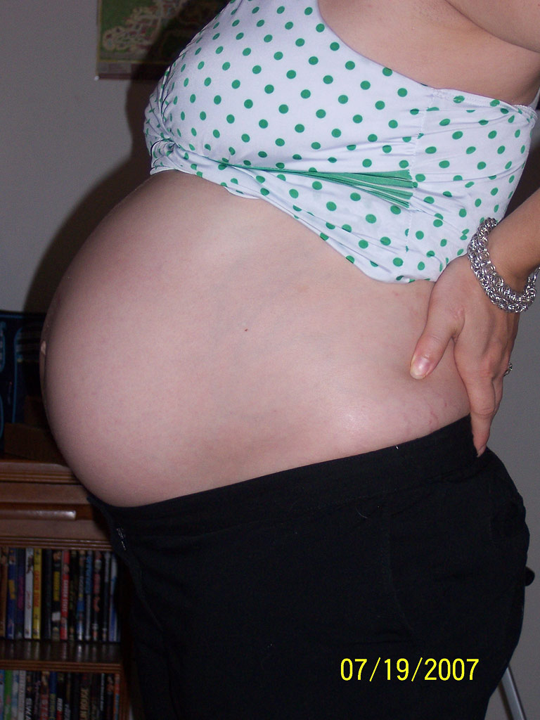belly progress at 39 weeks