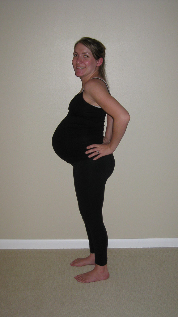 40 week baby bump
