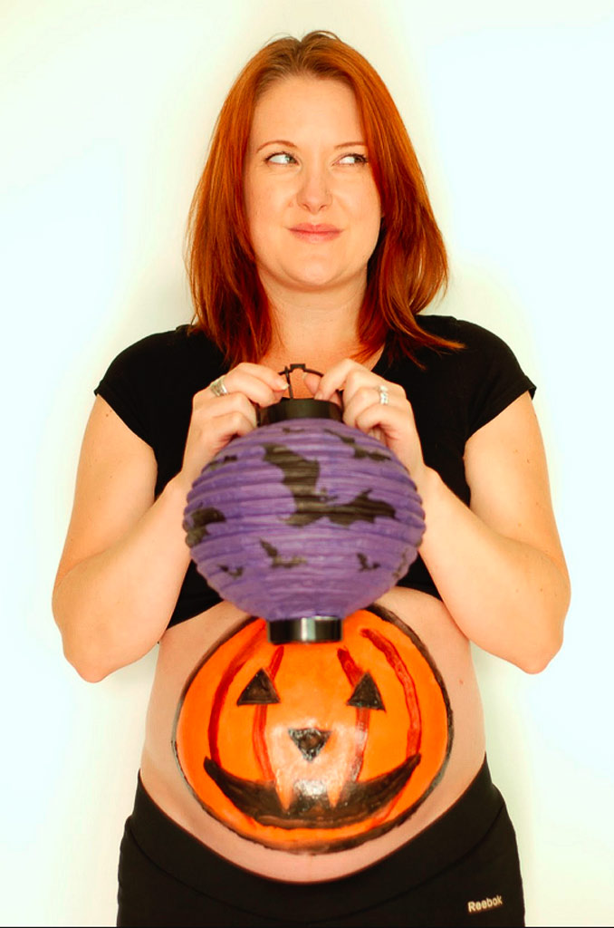 halloween belly painting
