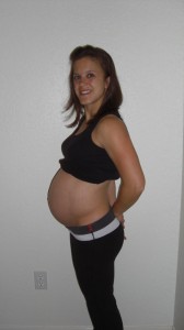 34 week belly picture