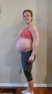 38 week belly picture