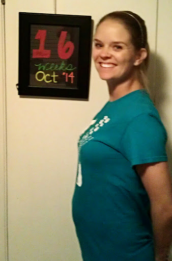 16 week belly picture